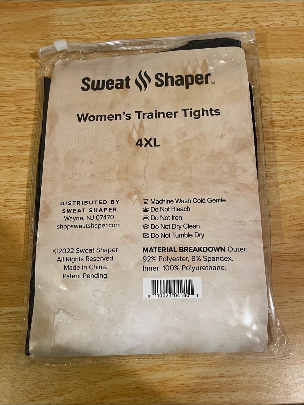 Sweat Shaper Women's Trainer Tights - Black (4XL) 25-26